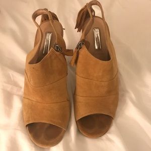 Halogen Shoes - Halogen Suede Peep Toe Mules Halogen Shoes - Halogen Suede Peep Toe Mules
